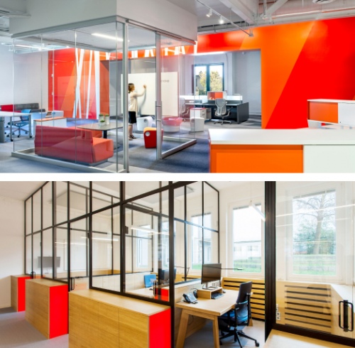 Перегородки в интерьере офиса